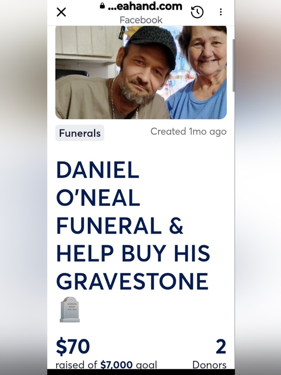 FUNERAL EXPENSES Other - FOR FUNERAL & GRAVESTONE FOR  MY SON DANIEL WHO PASSED AFTER LIVER TRANSPLANT